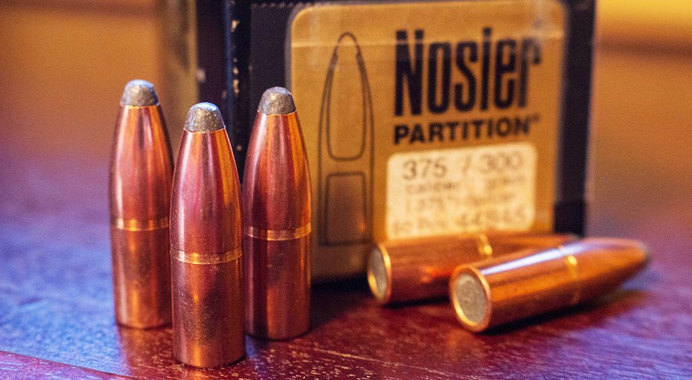 Nosler Partition .375 caliber bullets.