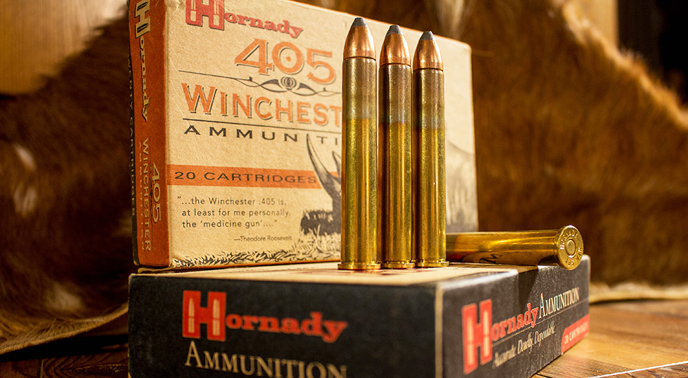Hornady .405 Winchester ammunition.