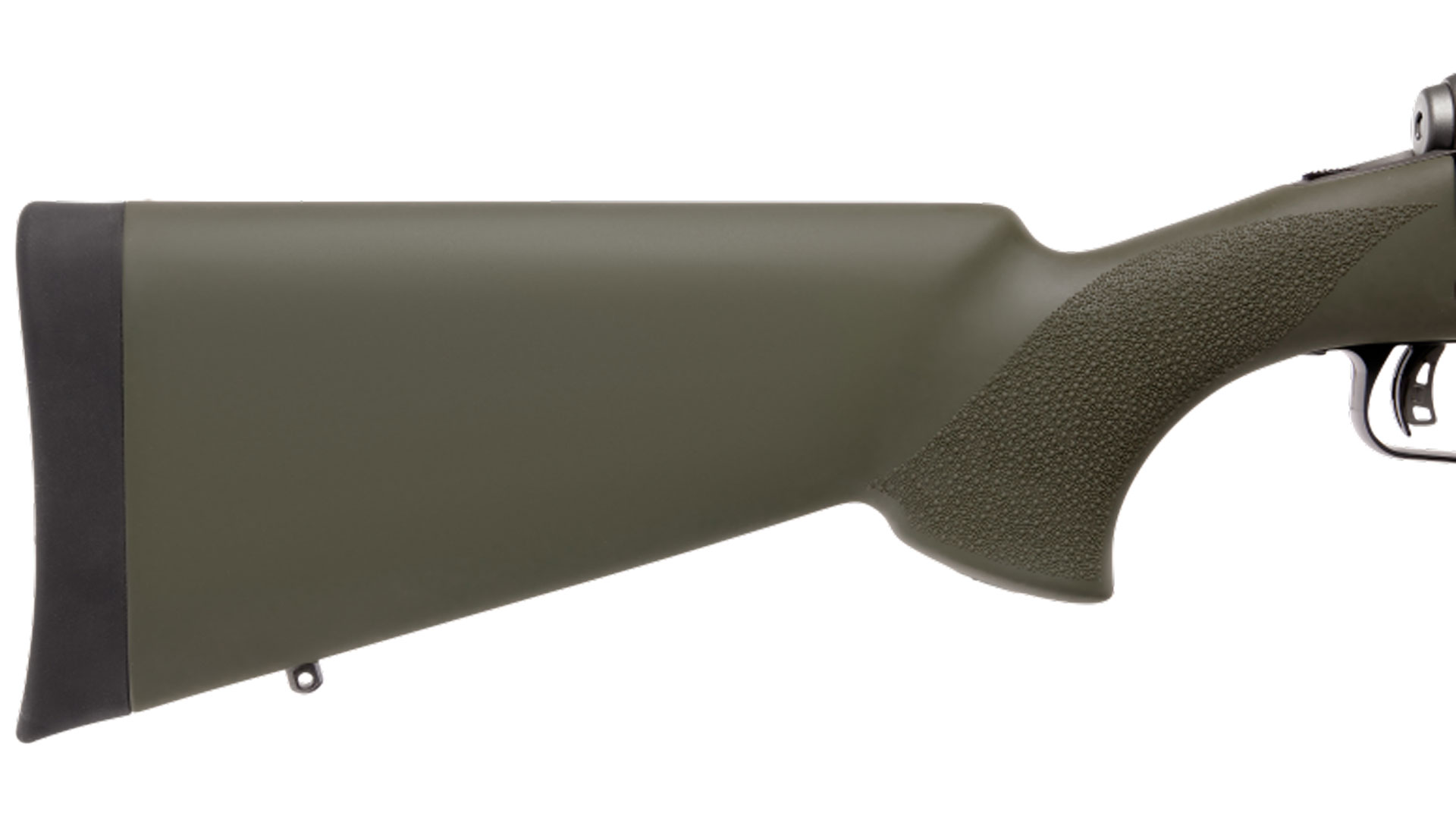Buttstock with rubber recoil pad