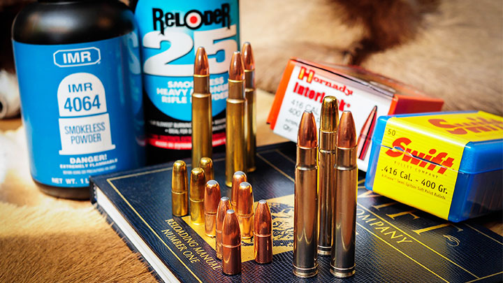 Ammunition Reloading Equipment with .416 Rigby and .416 Remington Ammunition