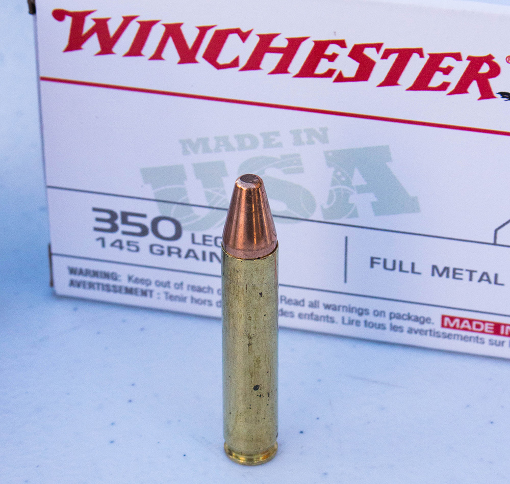 Winchester 350 Legend 145 grain ammunition cartridge.