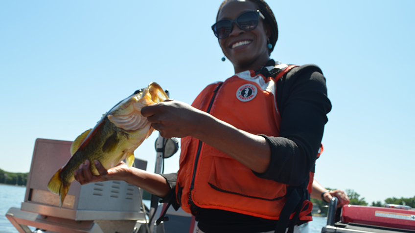 U.S. Fish and Wildlife Service Director, Aurelia Skipwith, Bass Fishing