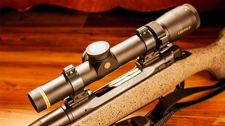 Leupold VX-5HD Riflescope atop hunting rifle