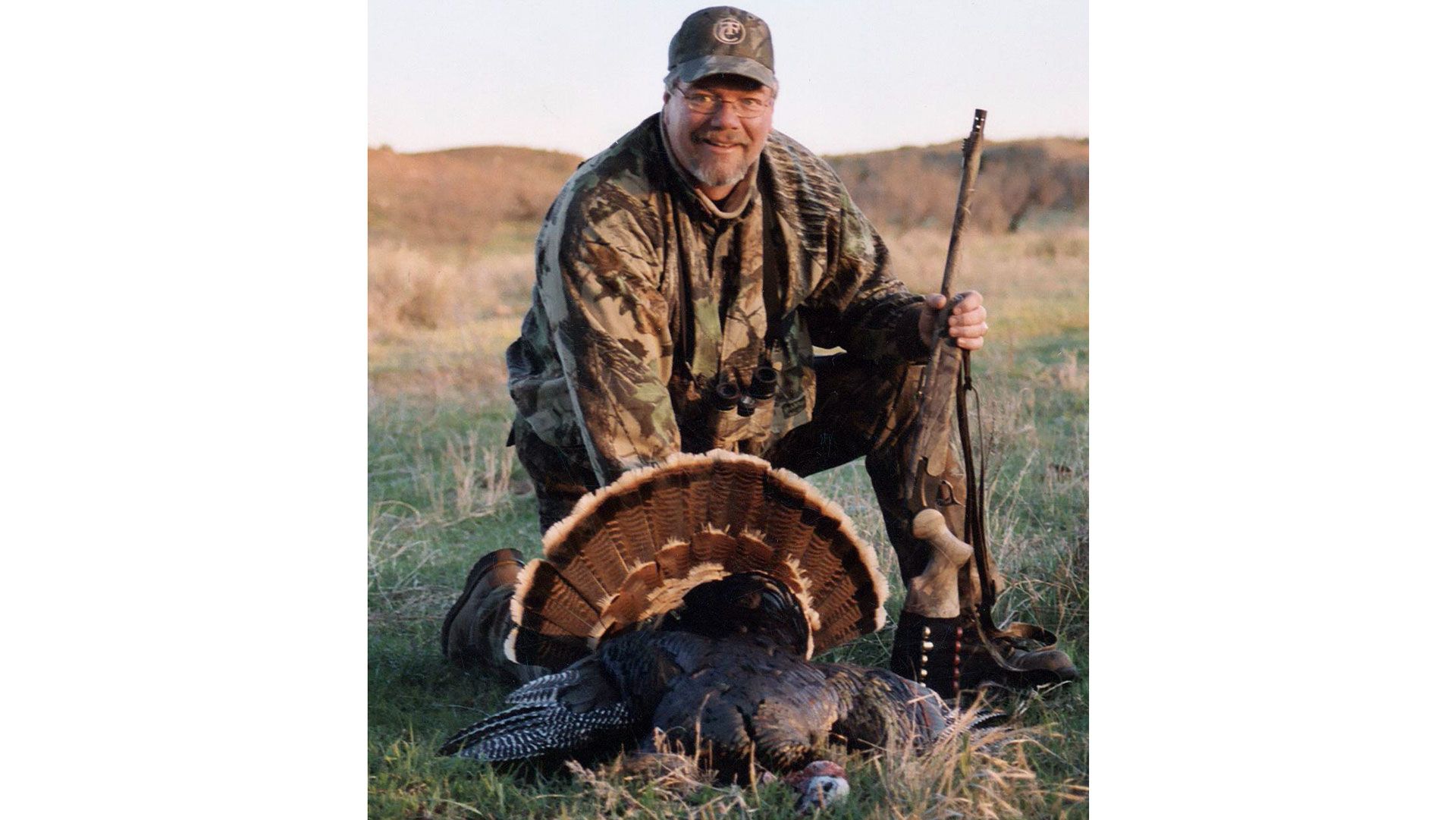 Mike Roux with downed gobbler