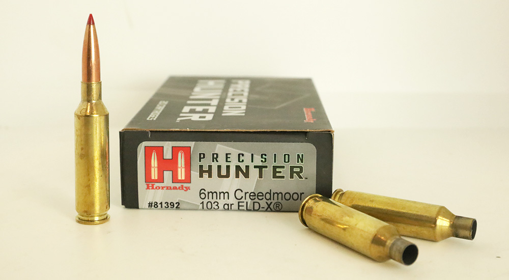Hornady Precision Hunter 6mm Creedmoor ELD-X ammunition.