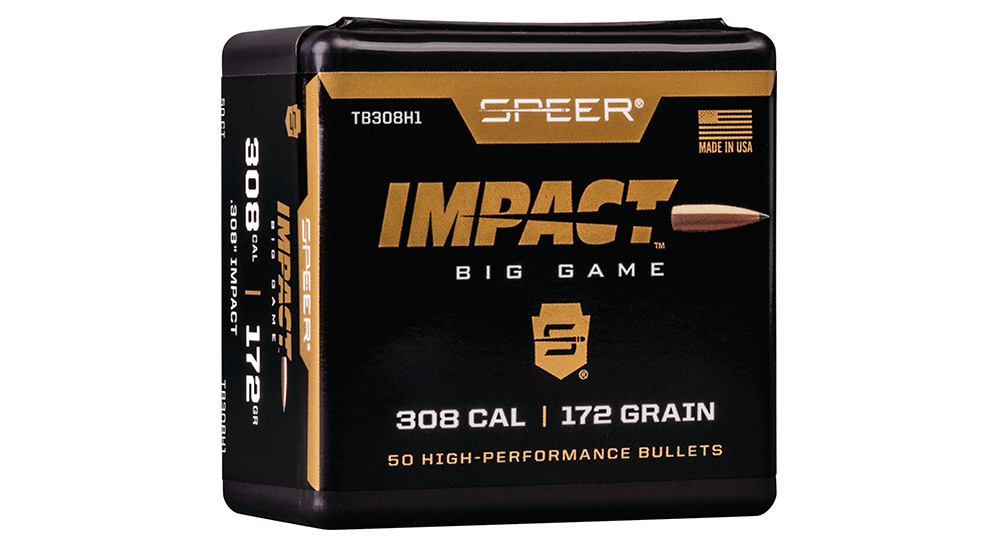 Speer Impact Big Game .308 Caliber box of bullets.