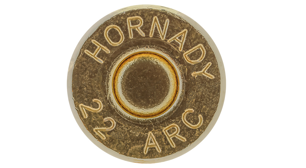 Hornady 22 ARC cartridge headstamp.