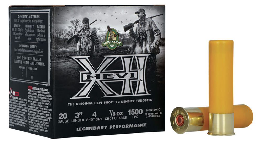 HEVI-Shot XII 20-gauge waterfowl ammunition.