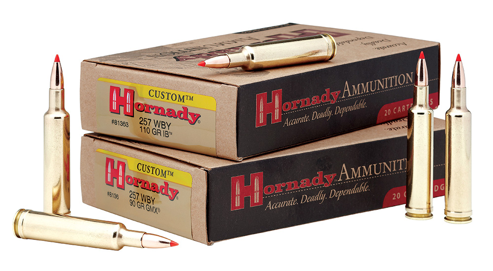 Hornady Custom .257 Weatherby Magnum ammunition.