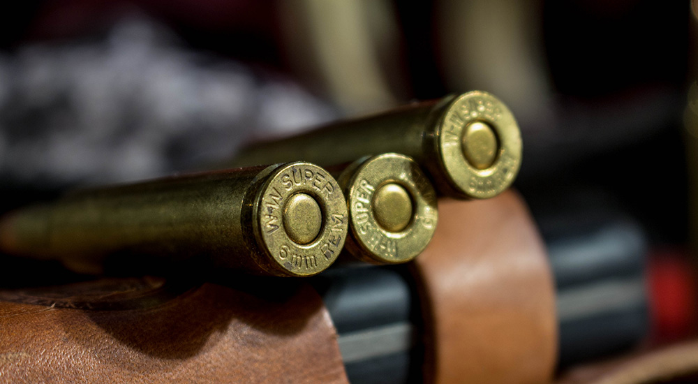 Winchester 6mm Remington ammunition case head.