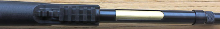 Closeup of loading tube