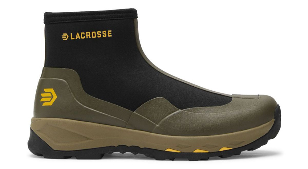 LaCrosse AlphaTerra rubber boot in stone color.