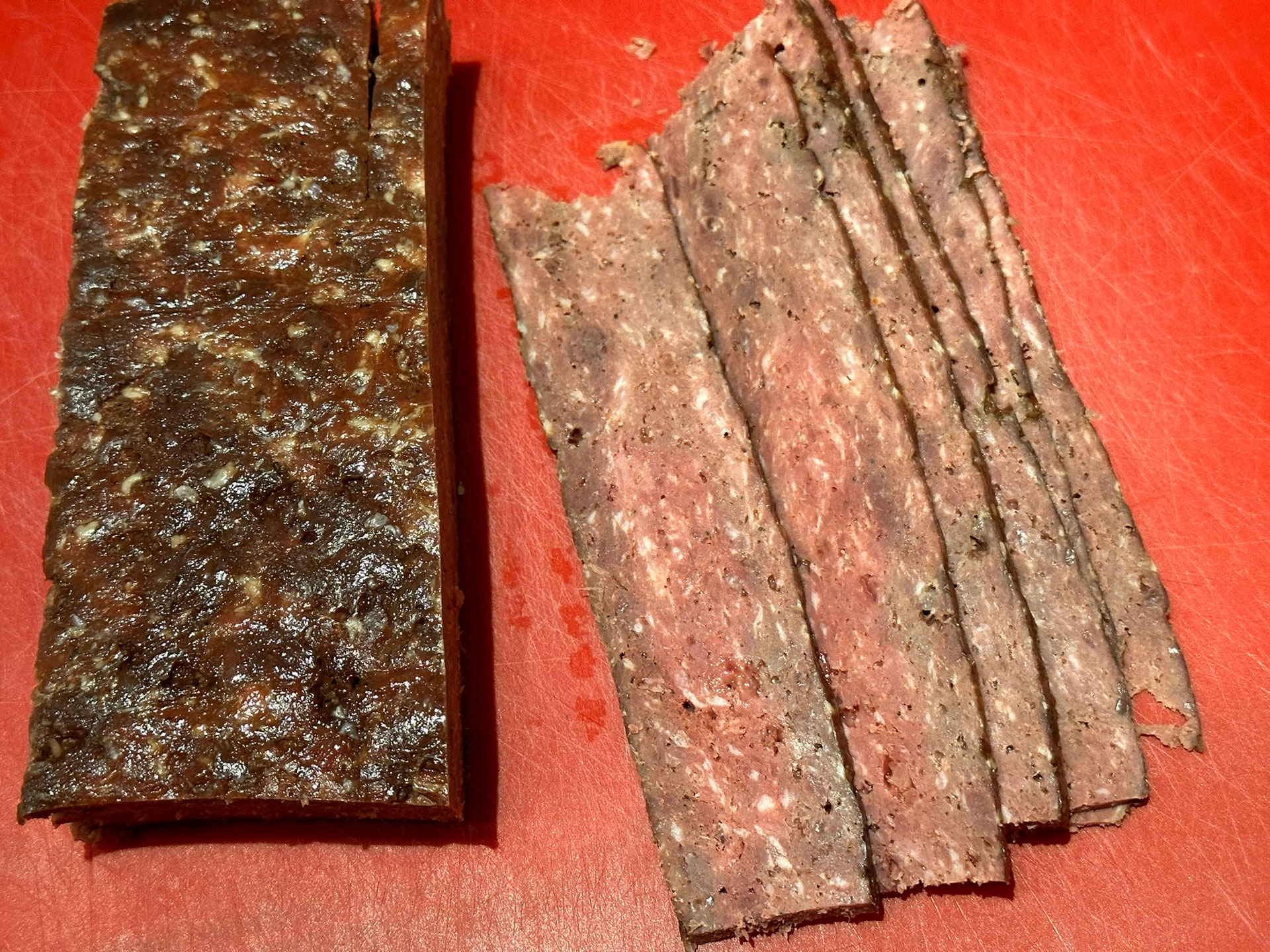 Bacon Cut off into slabs