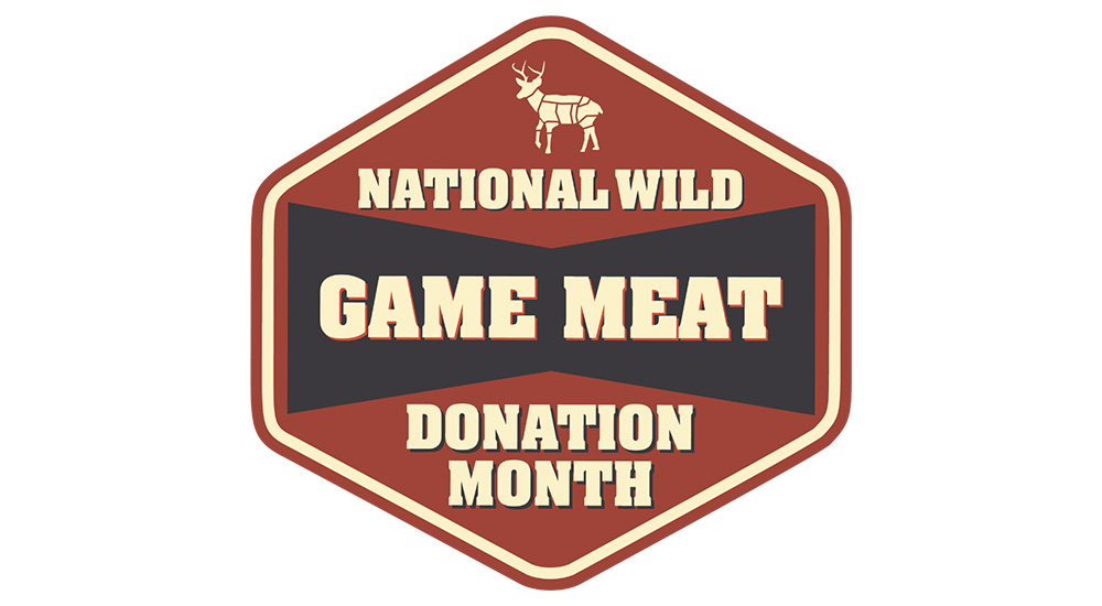 National Wild Game Meat Donation Month logo.