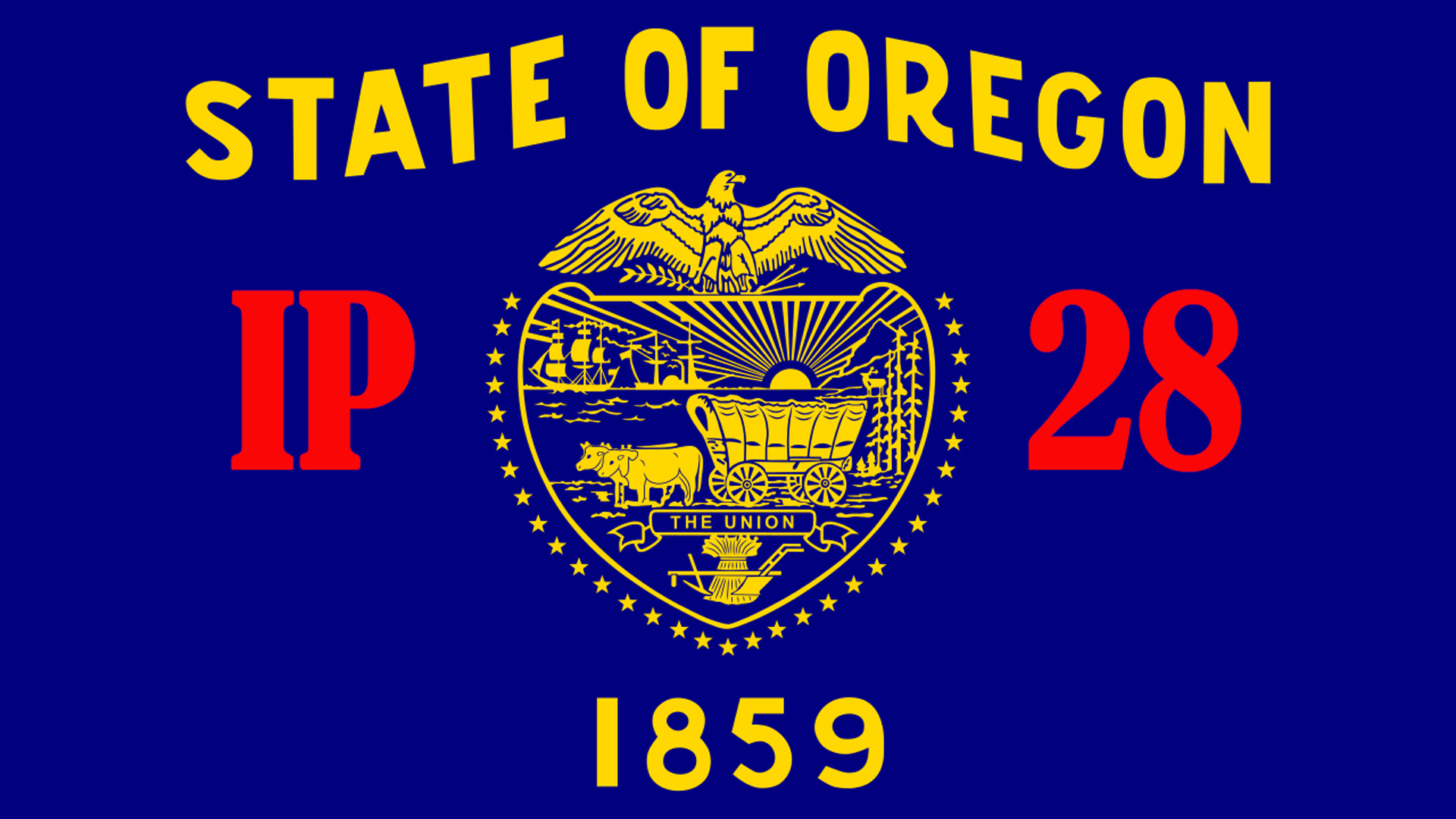 Flag Of Oregon With IP28