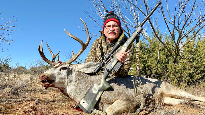 Hunter with Mule Deer Harvested in Texas