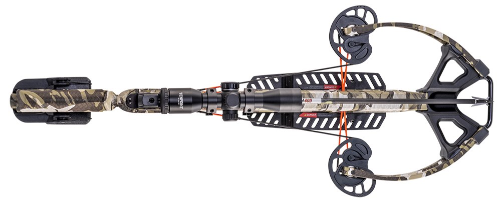 Wicked Ridge Invader M1 crossbow top view.