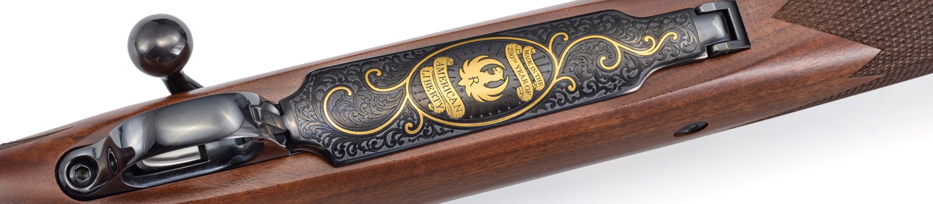 Engraved blued floorplate