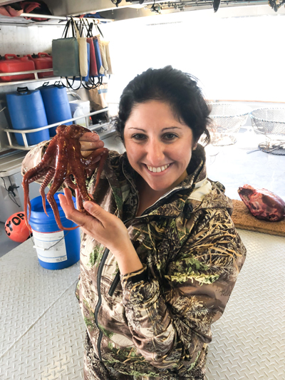 Andi Bogard with Octopus