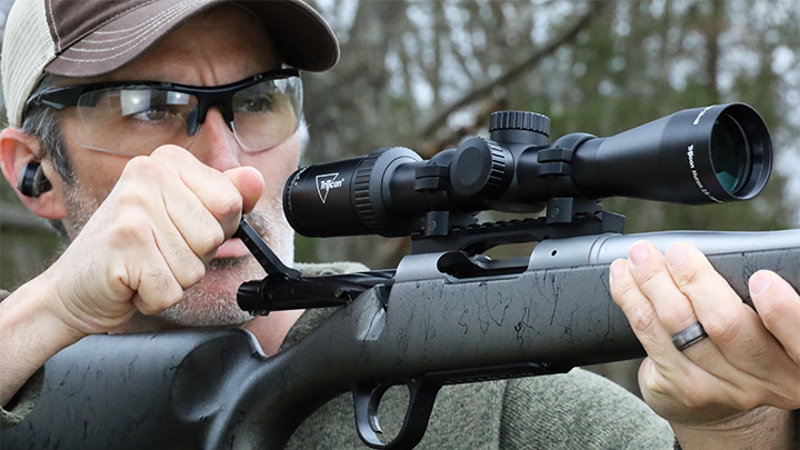 Hunter Looking Through Riflescope