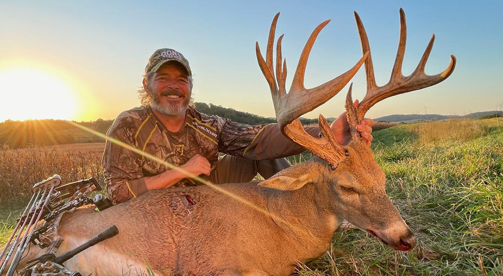 Male hunter with giant whitetail buck killed in Pike County, Missouri.