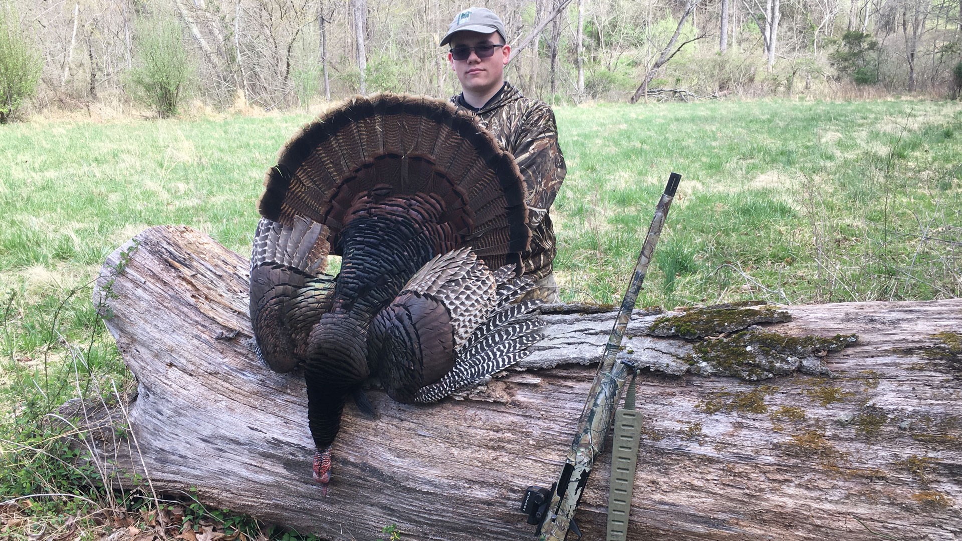 Boy with turkey