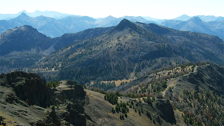 Landscape of western mountains