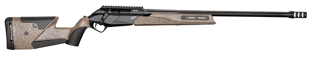 Benelli Lupo HPR bolt action rifle full length facing right.