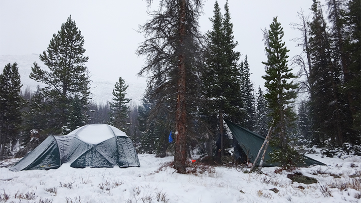 Hunters Campsite in Mountains