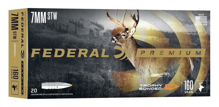 Federal Premium Trophy Bonded Tip 7mm STW Ammunition Box