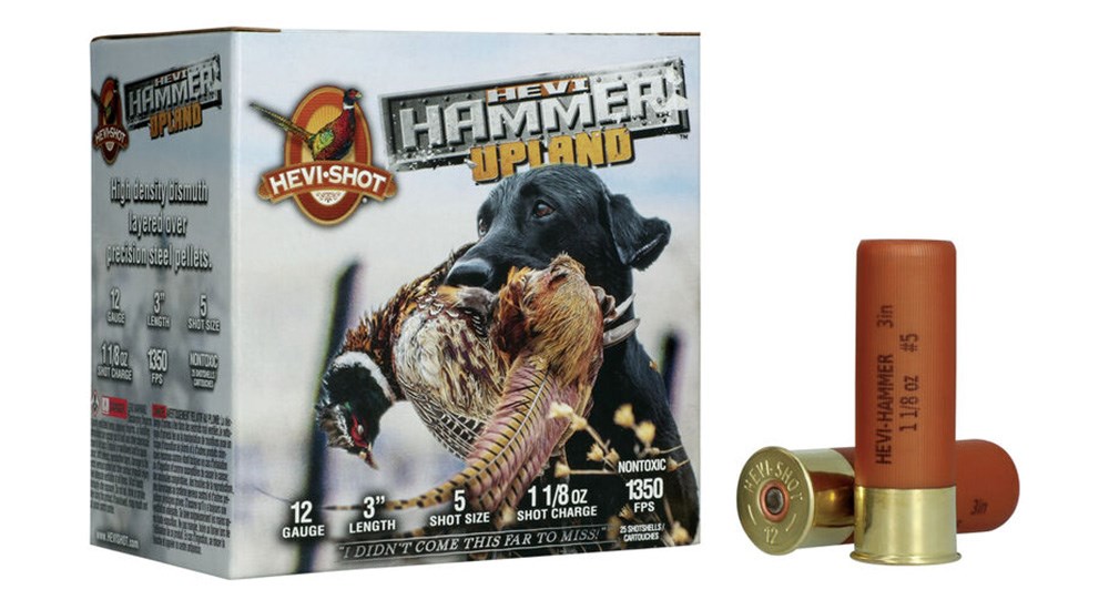 HEVI-Shot HEVI-Hammer Upland 12-gauge shotshells.