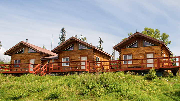 Tyonek Lodge's Rustic Cabins in Alaska