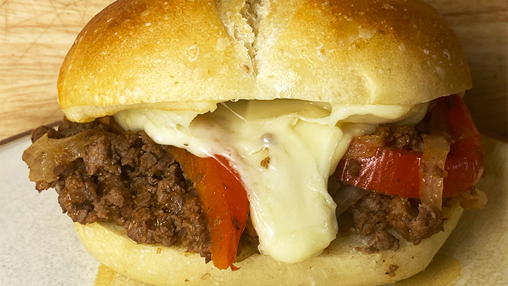 Venison Cheesesteak Sloppy Joe