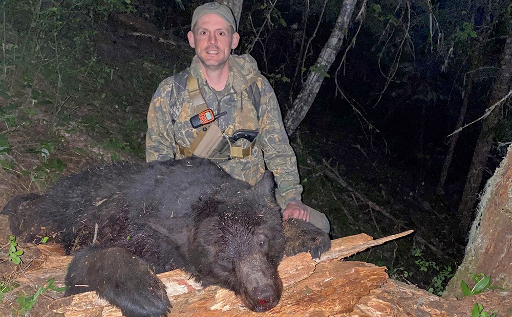 Hunter with black bear killed in Idaho