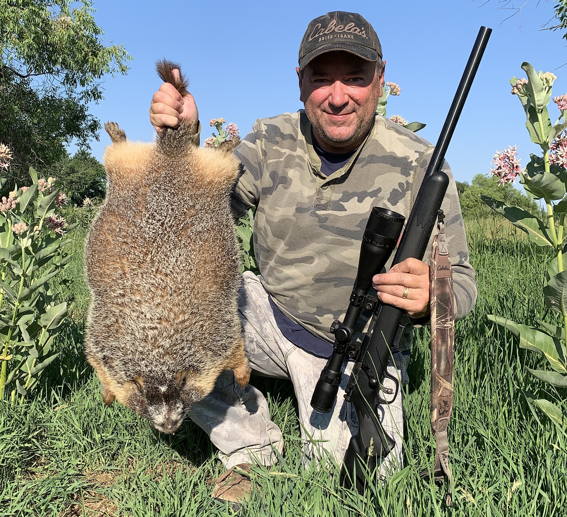 Author with 14.5-pound marmot.