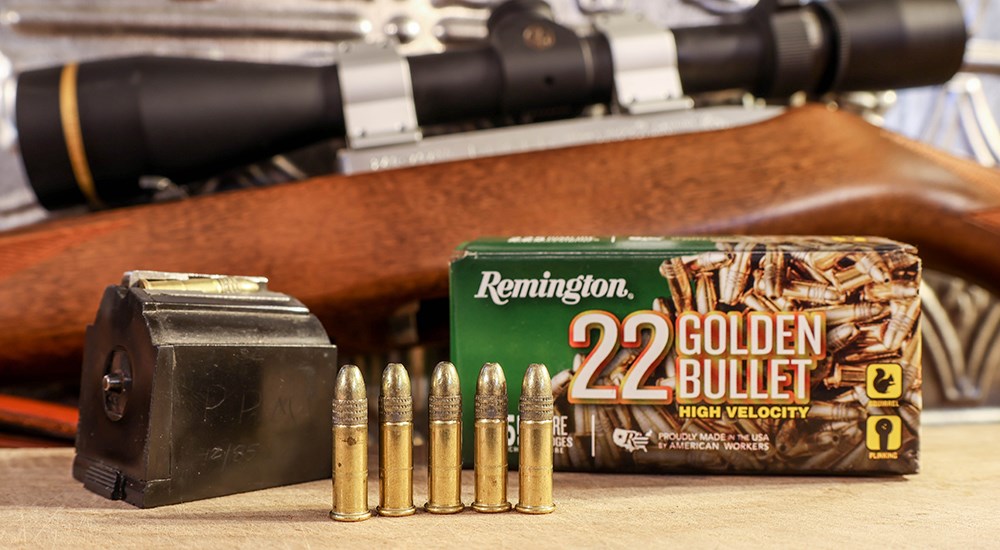Remington 22 Golden Bullet ammunition.