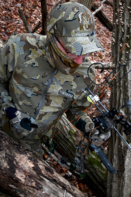 Zent wearing Valo in a tree