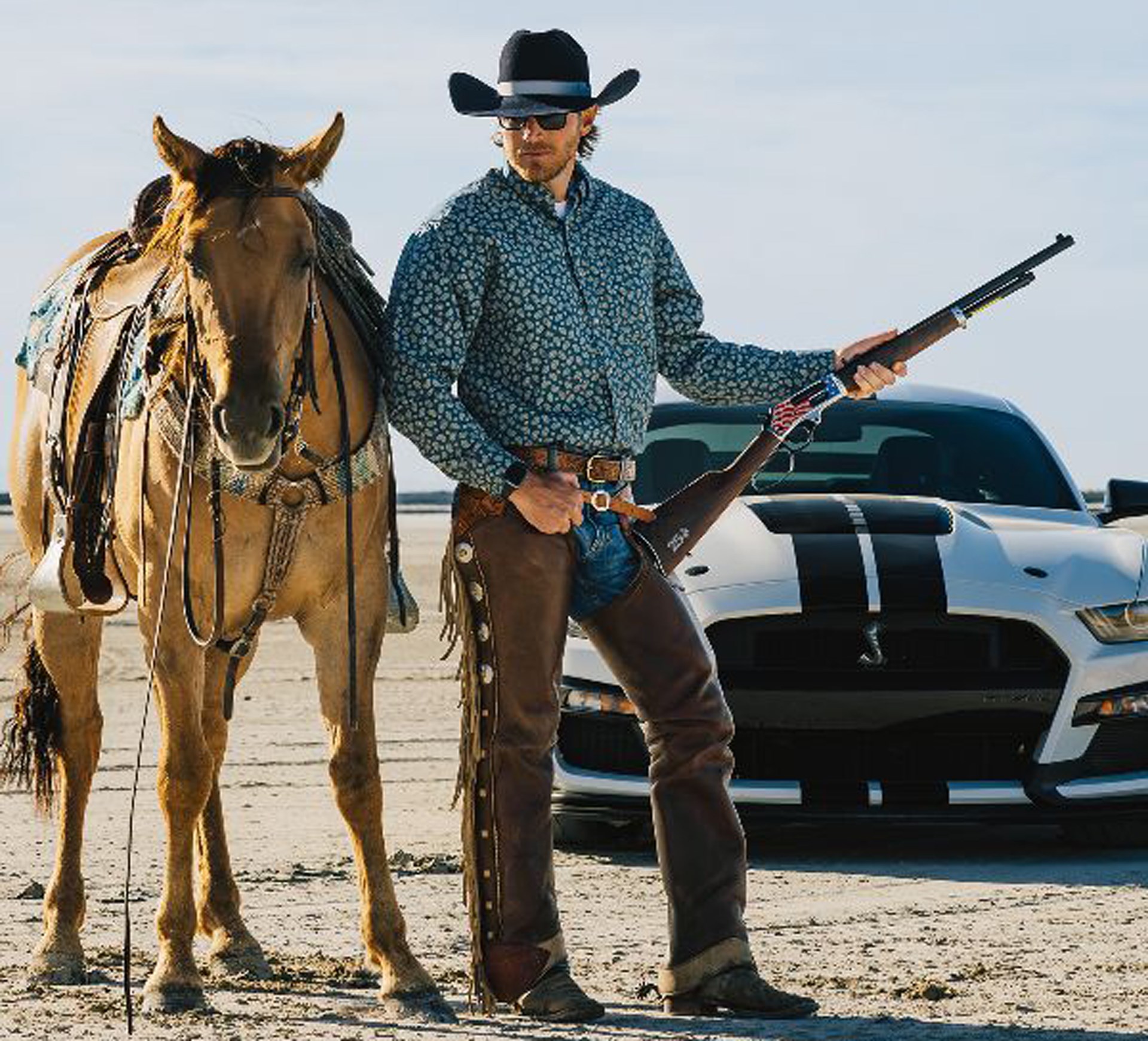 Cowboy with Henry