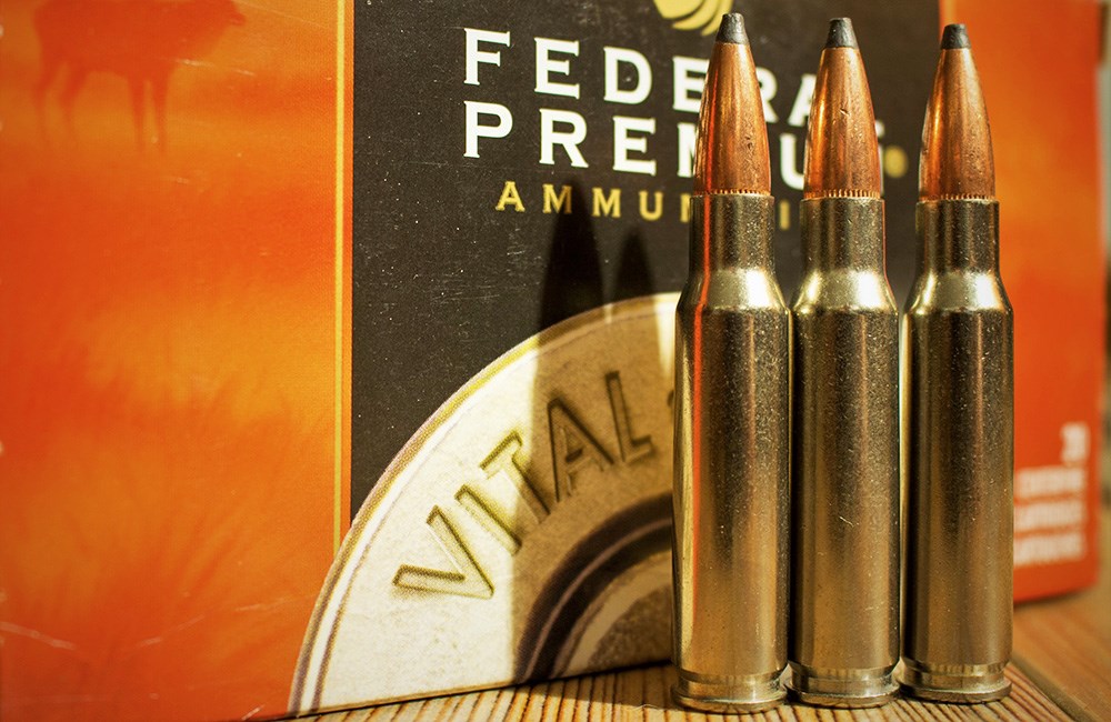 Federal Premium .308 Winchester ammunition rounds.