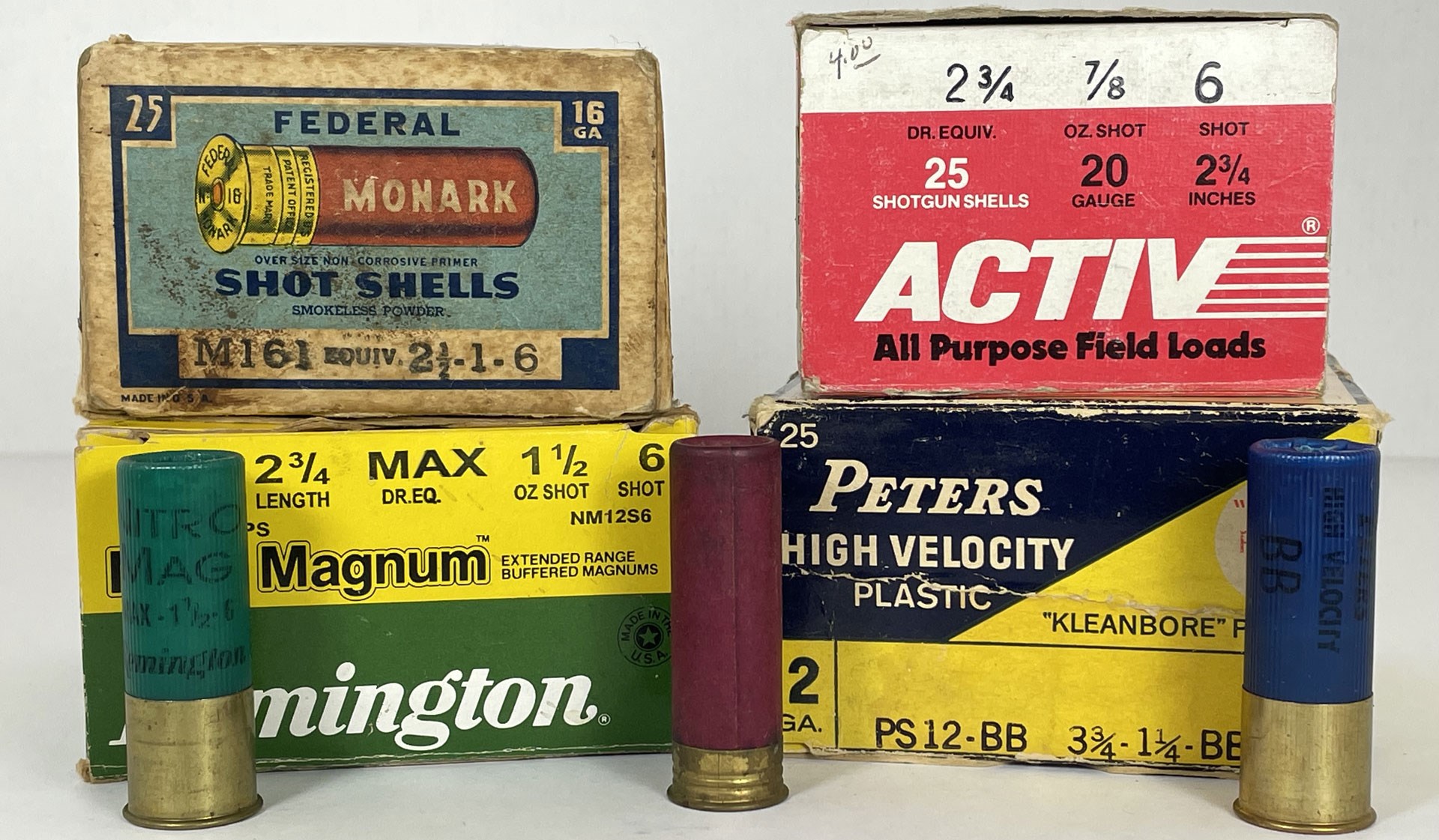 Vintage shotshell boxes