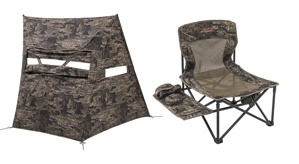 ALPS OutdoorZ High Ridge Chair and Dash Panel Blind.