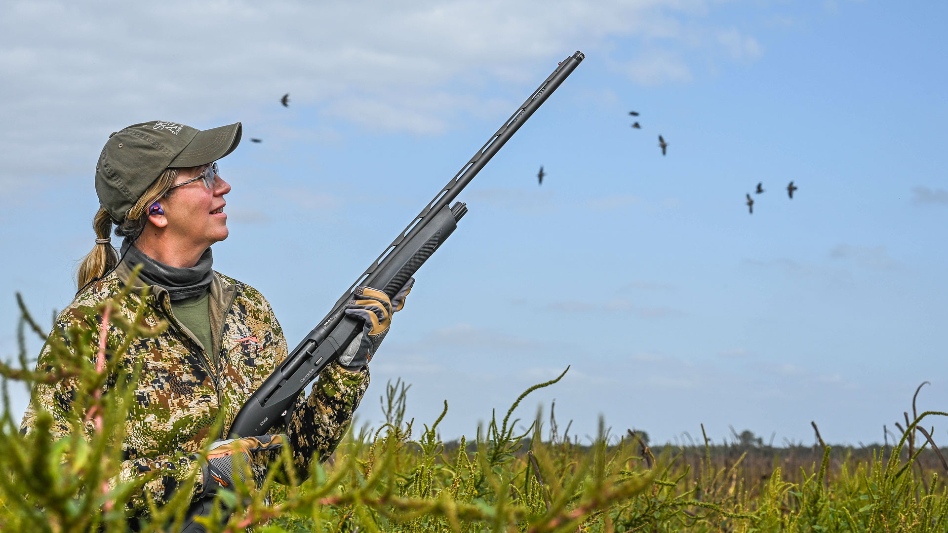 When she wasn’t keeping the author’s ego in check, Dianna Rupp, above, editor of Sports Afield magazine, was keen on searching for the limit of her Benelli.