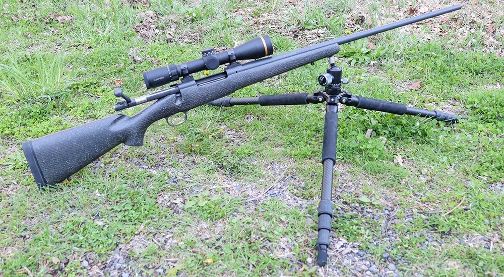 Bolt Action rifle on Spartan Precision Equipment tripod.