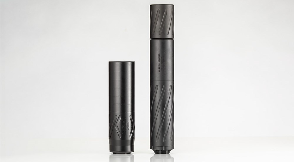 Silencer Central Banish Backcountry suppressors side by side.