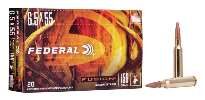 Federal Fusion 156-grain 6.5x55 Swedish Ammunition