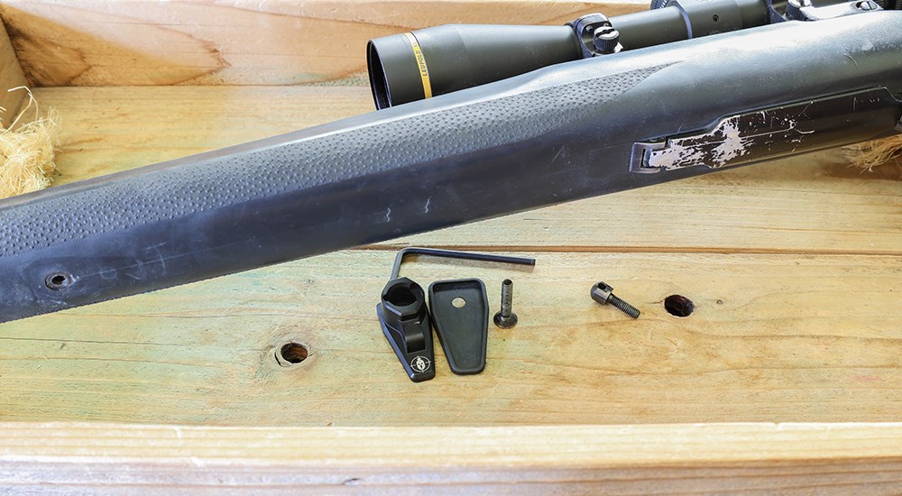 Spartan Precision Equipment adaptor installation on bolt action rifle.