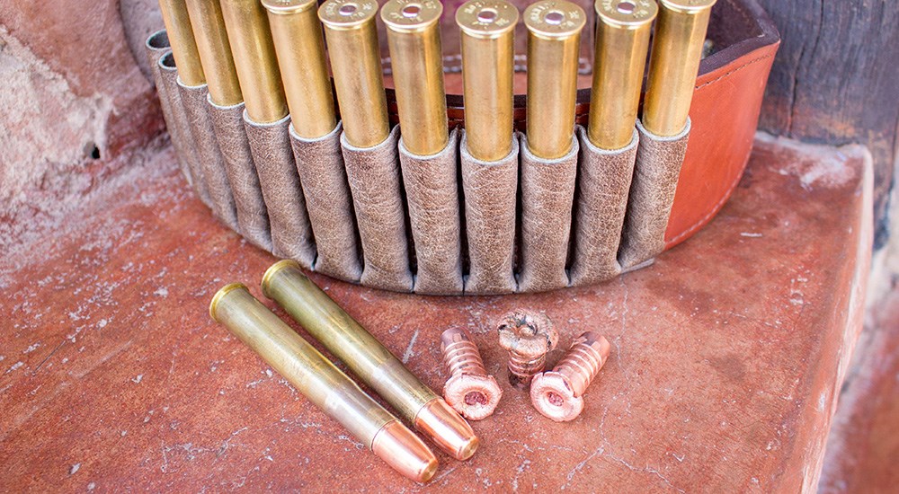 A trio of Peregrine BushMaster monometal bullet from the 470 NE, recovered from some Cape buffalo in Zimbabwe.