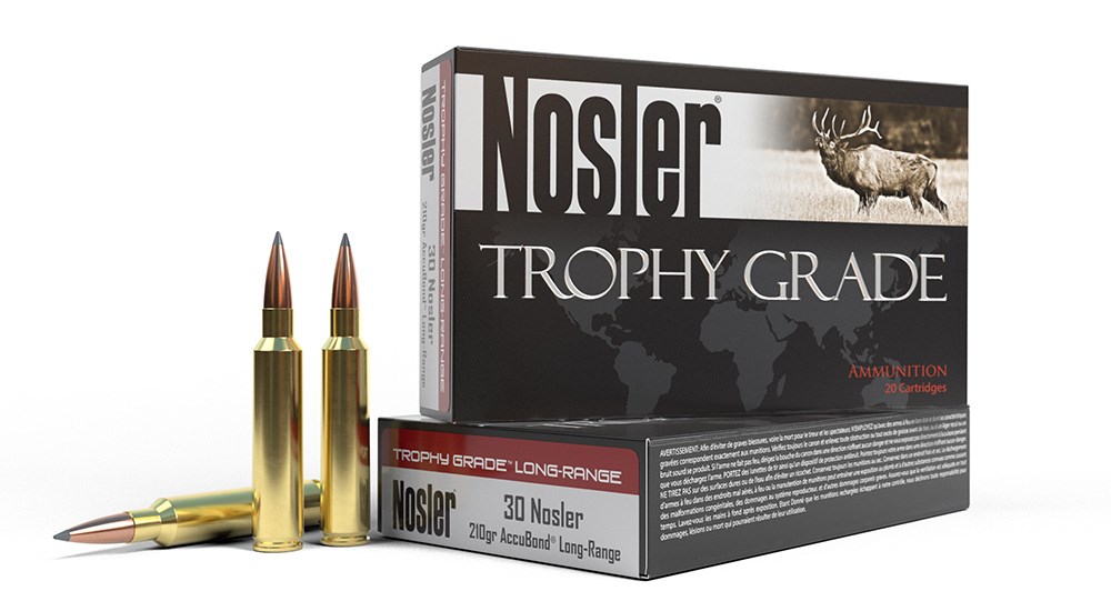 Nosler Trophy Grade 30 Nosler 210-grain AccuBond Long Range ammunition.