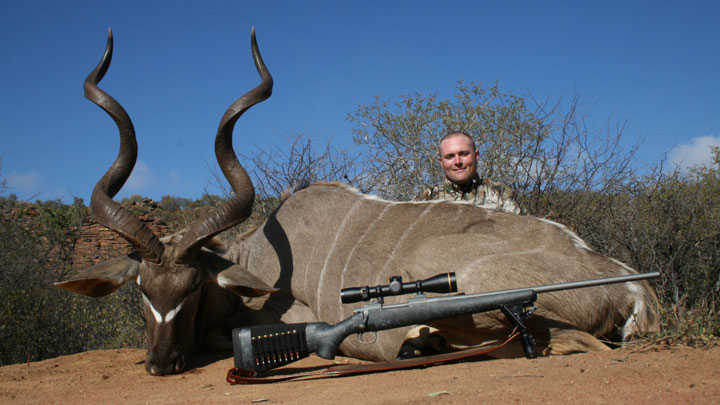 Hunter with Nosler TGR and downed Kudu