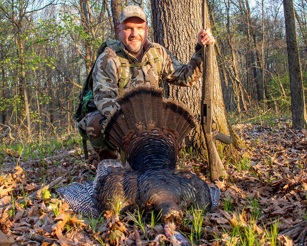 Male Hunter with Eastern Wild Turkey